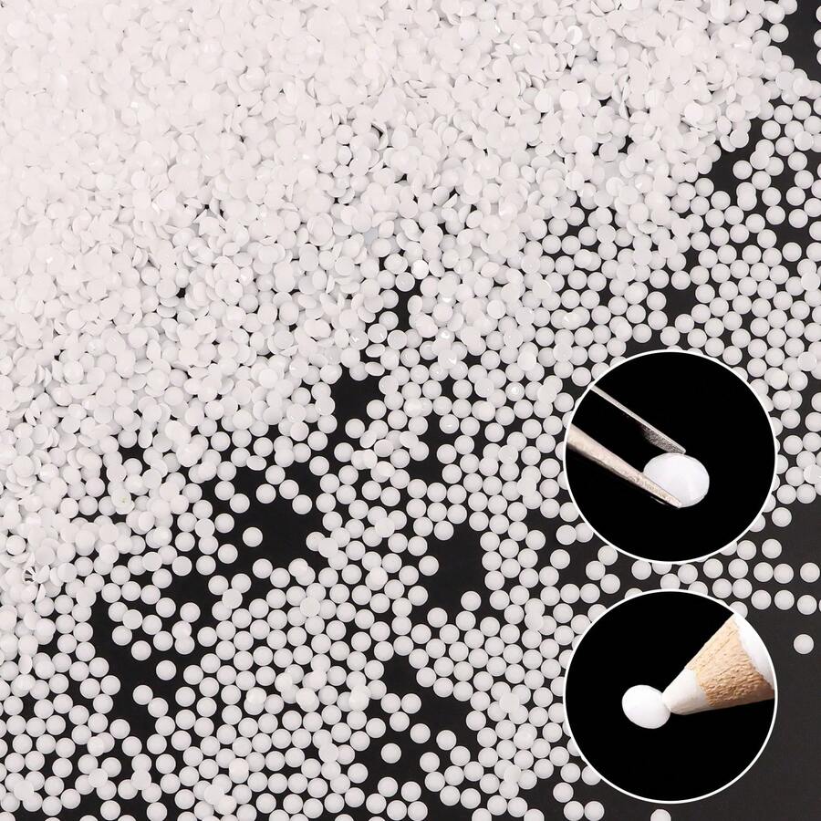 500 件/1000 件树脂 DIY 果冻水钻平底迷你水钻首饰工艺装饰适用于手机壳、服装、鞋子，2 毫米/3 毫米/4 毫米/5 毫米/6 毫米