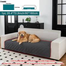 1 pièce Couverture de canapé pour animal de compagnie, Tapis de canapé à ultrasons pour animal de compagnie, antidérapante et anti-saletés, convient pour un canapé 1 à 4 personnes