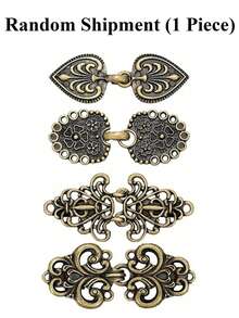 Xiacheng Vintage Sweater Swirl Clip Cape Cloak Clips For Dress Retro Cardigan Clip Shawl Collar Clasp Dress Shirt Button Clip For Girl Women, 4 Styles