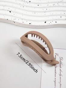 1/4pcs Matte Simple Banana Shape Hair Clips, Elegant All-Match Versatile Daily & Casual Gathering Hair Accessories