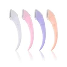 10/20pcs Assorted Crescent-Shaped Eyebrow Razors, Suitable For Beginners, Men & Women Eyebrow Grooming Tool