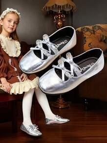 2025 Scarpe da principessa alla moda per ragazze, scarpe per bambini primavera/estate/autunno, ballerine casual Mary Jane per bambine, scarpe da ballo/performance per studenti, scarpe da ballo, scarpe per il ritorno a scuola adatte per bambini piccoli e bambini, regalo di compleanno e Natale per bambini, si consiglia di ordinare una taglia in più per piedi larghi