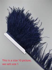 1yards 8-10 CM-3.2-4inch Artificial Ostrich Feathers Fringe Trim For Needlework And Handicrafts Feather Dress Accessories Plumes Fringes For Clothes - Multicolor - View 30