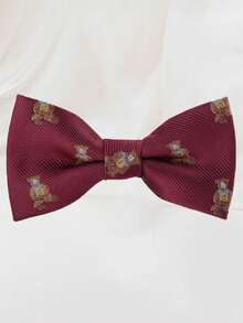 儿童时尚提花双层领结，适合男孩、女孩、戒指持有者、英式风格、婴儿、幼儿、选美、婚礼、日常穿着，年龄 3-16 岁 - 彩色 - 查看 25