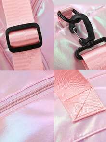 1pc Personalized Glitter Multifunction Travel Bag, Large Capacity Portable Gym Bag, Embroidered Letter Duffel Bag, Foldable Handbag & Carry-On, Yoga Bag, Great Gift For Family, Friends, Boyfriend/Girlfriend, Christmas, Valentine's Day, Mother's Day, Teacher's Day, Nurse's Day, Birthday,All-Purpose,Large Capacity,Versatile,Multifunction,Colorful,Cute,Adorable,Contracted,Funny,Kawaii,Y2K,Minimalist,Commuting,Business Casual,Basics,Custom,Personalized,Unique,Customized,Ideal Gifts For Him,Ideal Gifts For Her,Her,Family,Friends,Girlfriend,For Anniversaries,For Birthdays,For Holiday/ Vacation,For Outdoors/Outings/Travel/Hiking/Stadium/Sports/Climbing,For Business/Commute/Work/Office - Multicolor - View 10