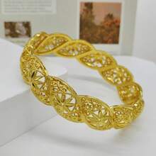 1 قطعة سوار أساور مفتوح موضة للسيدات، إكسسوار فاخر للعروس، سوار زفاف، أساور أنيقة بطراز أوروبي وأمريكي للسيدات