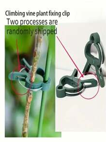 30 pièces de clips de support de plantes de jardin en plastique - clips à levier vert, conviennent pour les vignes, parfaits pour organiser les tiges et les branches, comprend des supports pour les vignes de tomates et de concombres
