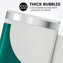 Bubble Mailers 6x10 Inch 100 Pack Forest Green Padded Envelopes Usable Size 6x9" Self Seal Bubble Envelopes Opaque Padded Mailers For Mailing Jewelry Makeup Small Business #0 - 墨綠色 - 查看 3