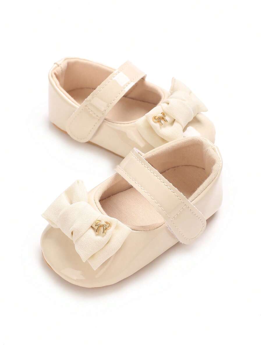 Fashionable And Exquisite Soft Bottom Anti-Slip Pre-Walking Shoes For Infant Girls, Suitable For Spring And Summer - Apricot - View 1