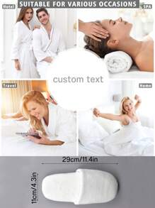 1 para spersonalizowanych dużych pantofli ślubnych z inicjałami dla gości weselnych, spersonalizowane panny młode, wieczór panieński, wygodne, miękkie, ciepłe, domowe, wycieczka, prezent, hotel, spa, puszyste pantofle, prezenty dla dziewczyn, żon, matek, córek, idealne dla panien młodych, pań, podróżniczek i na święta