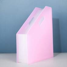 1pc A4 Expandable Accordion File Folder, Multi-Layer Desktop Document Holder, Student/Office Use, Large Capacity - Multicolor - View 14