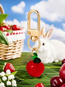 1/5/10 Peças Delicado e Fofo Chaveiro Pendente de Flor, Morango, Cereja, Maçã, Coração, Charme e Acessório da Moda para Bolsa, Presente Ideal para Festa, Natal, Aniversário, Ação de Graças para Mulheres, Decoração DIY de Carteira e Bolsa no Estilo Y2K, Ótimo para Família, Amigos, Professores, Colegas de Classe e Parceiros