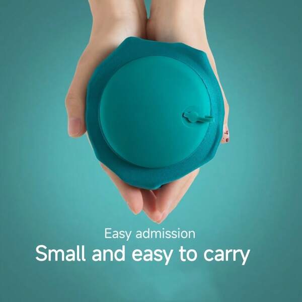 Almohada de cuello en forma de U inflable, cojín de soporte para el cuello portátil para viajar en avión