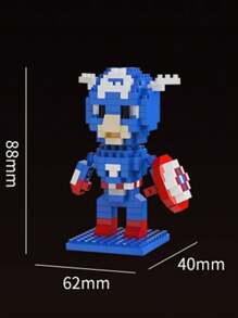 Takara Tomy Spider-Man Building Blocks IronMan Groot Brick Cartoon Character Rocket Raccoon Micro Rhinestone Small Particles Assembled DIY Building Block Toys Children Birthday Gift