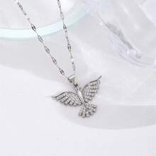 New Luxury Phoenix Wings Rhinestone Inlaid Necklace, Women Clavicle Chain Jewelry, Factory In-Stock - Multicolor - View 3