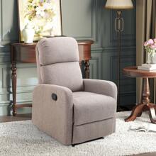HOMCOM HOMCOM Poltrona Relax Traspirante con Poggiapiedi, Poltrona Reclinabile max 168° in Poliestere, Grigia