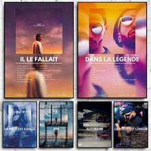 法国流行说唱歌手海报/音乐专辑印刷帆布墙挂/家居装饰礼品（无框） - 彩色 - 查看 2