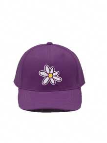 1PC Children Baseball Cap Girls Unisex Flower Embroidery Adjustable Sun Protection Snapback Hip Hop Cap Streetwear Dad Hat Bone