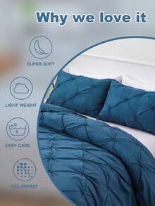 Bộ chăn ga gối đệm cỡ lớn họa tiết hoa chấm bi dễ thương 3 món/bộ, bao gồm (1 vỏ chăn có khóa kéo + 2 vỏ gối không có ruột), phù hợp cho phòng ngủ & ký túc xá - Màu xanh ngọc - Xem 8