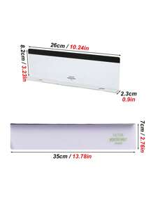 1pc/2pcs Clear Acrylic Computer Monitor Message Board, Modern Minimalist Self-Adhesive Notepad Stationery Mobile Phone Storage Sticky Memo Pad, Suitable For Back To School, Business, Study, Office