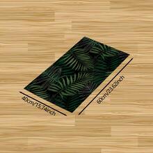1pc Green Plant Abstract Pattern Non-Slip Diatomite Clay Kitchen Carpet, Rug, Mat, 3D Printed Rectangle, Suitable For Living Room, Bedroom, Corridor, Bathroom, Laundry Room - Polyester Carpet, For Indoor And Outdoor Home Decor - FUCFD183 - View 13