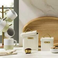 Metal Tea Tin Cream/Brass - Hearth  Hand With Magnolia - 1 - 查看 1