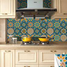 Série Mediterrânea Pintura Adesivos Autoadesivos Descascando Azulejos Respingos Adesivos de Parede de Vinil. Adequado para Cozinha Banheiro Azulejo Parede Lareira Gabinete. Adesivo Decorativo, DIY Criativo Adesivos de Fundo Decorativo