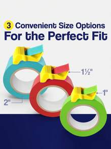 3pcs With Different Sizes Tape Packer, Tape Divider, Speed Up The Efficiency Of The Work, Small Tape Cutter, Painting Accessories Tape Corner