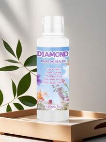240ml Diamond Painting Sealer Kit, Diamond Painting Glue For Diamond Art, Art Sealer Used To Protect Diamond Painting, Permanent Shiny Diamond Art Sealer Set