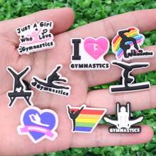 Gymnastics Sports Series PVC Shoe Charms For Clogs Accessories Slipper Sandals Garden Shoe Decoration Buckle Beach Bag Pins Athlet Gifts - Multicolor - View 8