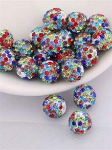 20pcs/Pack Ceramic Rhinestone Ball Handmade Bead DIY Bracelet Necklace Jewelry Accessories