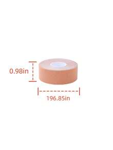 1 Roll, Anti Glare Patch, Anti Expansion And Gathering Chest Elastic Fabric Muscle Patch, Invisible Lifting And Breast Lifting Patch, Sheet Bandage Patch, Nipple Cover Breathable Breast Lifting Strap, Can Tighten Your Breasts, Suitable For A-E Cup Large Breasts! - Khaki - View 7