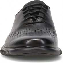 Mens 2.Zerogrand Laser Wingtip Oxford - 黑色皮革/黑色 - 查看 3
