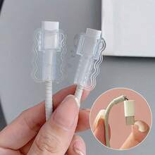 5/10/20 Pcs ABS Resin Data Cable Protector Sleeves: Protect Your Cables From Damage