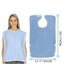 Bavete pentru bătrâni, rezistente la apă, anti-ulei, stil de buzunar, bavete pentru adulți, rezistente la pete, bavete reglabile pentru vârstnici pentru bărbați și femei în vârstă