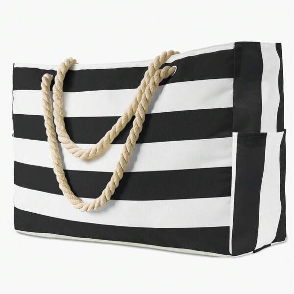 حقيبة شاطئ للنساء، حقيبة كبيرة مقاومة للماء مع سحاب، حقيبة سباحة مقاومة للماء والرمل، حقيبة كتف بتصميم عشوائي للمدرسة، العودة إلى المدرسة، سعة كبيرة، مناسبة للمراهقات والنساء الطالبات الجامعيات، المعلمين، الأولاد والرجال الجامعيون، الخارجي، السفر، نزهات، التسوق، العطلات، الشاطئ، العطلات