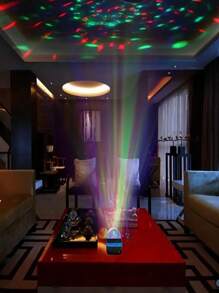 1 pièce Lampe à projection à effet vague d'eau, lampe LED multifonction alimentée par USB, lampe d'atmosphère ciel étoilé, lampe de lecture de livre électronique, éclairage décoratif pour la maison, convient pour la chambre à coucher, le salon, cadeaux de fête