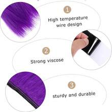 Helmet Mohawk Wig Adhesive Mohawk For Motorcycle Bicycle Ski Snowboard Helmet Hair Patches Skinhead Costumes Wig Cosplay Wig(Helmet Not Included) ,Music Festival - Multicolor - View 4