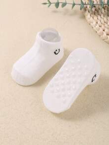 10 Pairs Baby Socks, Suitable For 0-3 Years Old - Anti-Slip Pattern Socks, Ideal Summer Ankle Socks, Suitable For Newborns And Toddlers - Black and White - View 4