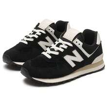 New Balance 男鞋女鞋休閒鞋舒適輕便運動休閒鞋U574YCE-D - 黑色 - 查看 3