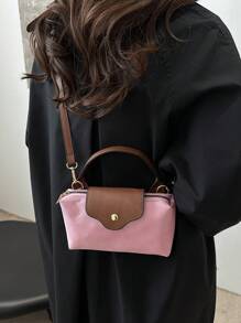 1pcmini Fashion Handbag Small Square Bag, Fashionable & Versatile Women Shoulder Bag Crossbody Bag, Solid Color Mini Purse, Fits Phone, Coins, Lipstick, Daily Use, Commute