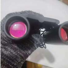 1 قطعة منظار 30 * 60 عالي الدقة، منظار مرآة قابل للطي محمول للاستخدام في الهواء الطلق والصيد والسياحة والتخييم، صنع من مادة البي في سي، لون أسود، منظار للصيد