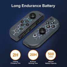 Controllers Joypad Compatible With Switch/Switch Oled/Switch Lite, Controller R And L Compatible With Switch Controller Replacement With Adjustable RGB Lights,Switch Controllers Support/Screenshot/Wake-Up/Motion Control/Dual Vibration