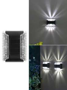 Outdoor Solar Wall Lights, IP44 Solar Fence Lights, Solar Lighting Lamps, Solar Atmosphere Lights, Solar Hat Lights, Solar Railing Lights, IP44 Waterproof, Suitable For Courtyards, Villas, Sheds, Gardens, Terraces, Garages, Walls, Railings, Parties, Festivals, And Other Ambient Lighting., Solar Lights Outdoor