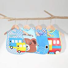 3pcs Baby Waterproof Bibs, Reusable Baby Eating Bibs - Multicolor - View 9