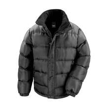 Result Mens Nova Lux Padded Jacket (Black) - Coffee Brown - View 1