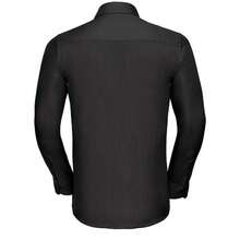Russell Europe Mens Poplin LongSleeved Shirt (Black) - Coffee Brown - View 2