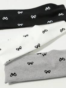 3 Stück/Set Mode Frauen Schmetterling Muster Muster weiche rutschfeste Stirnbänder, elastische Yoga Sport Haarschmuck, vielseitig für täglichen Turban Stirnband Schweißband Gebrauch