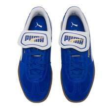 Puma 男女通用低帮运动鞋，Palermo PREMIUM 麂皮轻便耐穿低帮滑板鞋，复古休闲鞋，情侣鞋，402350-01 - 藍色-白色 - 查看 7