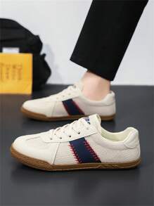 Zapatos de lona transpirables para hombres, zapatillas deportivas de moda con cordones, zapatos de skate deportivos retro